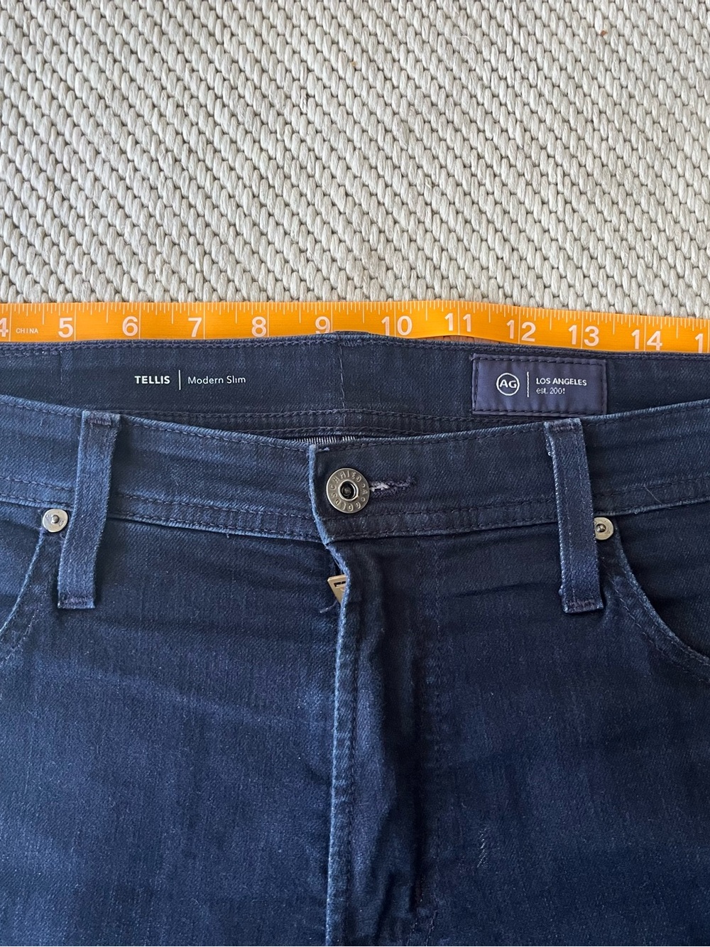 Ag Adriano Goldschmied Tellis Modern Slim Men's Navy Blue Jeans